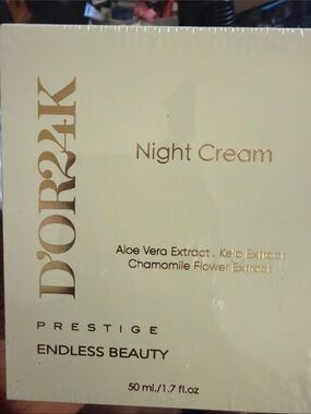D'Or Skincare Night Cream - Cream and Gold Accents